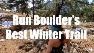 Trail running Boulder's best winter trail.