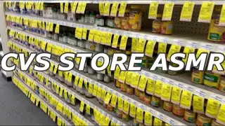 ASMR CVS STORE WALK THROUGH SHELF ORGANIZATION & TAPPING