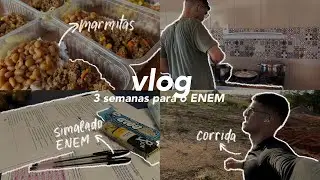 vlog2: rotina de um vestibulando de medicina, marmitas, exercícios físicos e simulado  📖🏃🏻‍♂️🍽️