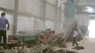 Drum chipper and xylose machine group