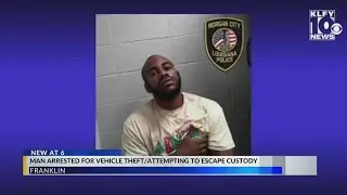Franklin man arrested in connection with vehicle theft