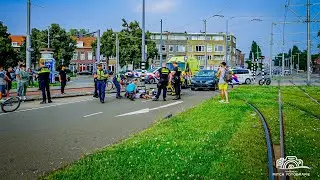 Fietser met hoofdletsel na botsing met auto aan Breeplein in Rotterdam