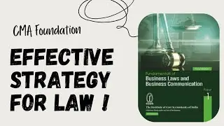 CMA Foundation Law Strategy 🎯|| 100% effective approach to clear in first attempt 📚|| Tuba Khan