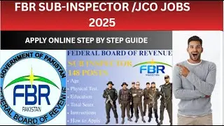 *FBR Jobs 2025 | Pakistan Customs | How to Apply Online | Step-by-Step Guide*