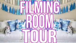 MY FILMING ROOM TOUR!! Vlogmas Day 18!