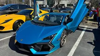 Blu Uranus Lamborghini Revuelto Start Up Exhaust Sound