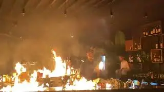Adam&rsquo;s Ale indore #firejuggling #livemusic #fullenjoy #restaurant #cafe #indore