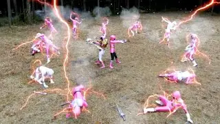 AHIM & ERI vs EVIL PINK KEYS Gokai Pink x Gosei Pink #supersentaiseries