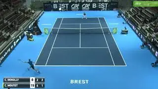 Corentin Moutet vs Corentin Denolly /ATP Challenger Brest Highlights