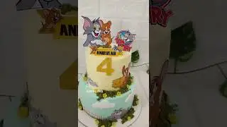 Tom and Jerry Theme Cake #cartoon #tomandjerry #themecake #homemade
