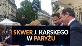 Otwarcie skweru im.  Jana Karskiego w Paryżu