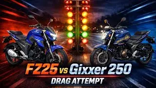 Yamaha FZ25 vs Suzuki Gixxer 250 | Drag Attempt