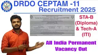 DRDO CEPTAM 11 Recruitment 2025 Out | DRDO CEPTAM-11 Vacancy 2025 | DRDO Recruitment 2025 #drdo