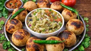 पहली बार कढ़ाही का लिट्टी चोखा 😍 स्वाद ऐसा कि उंगलियां चाट कर खाएंगे| गांव वाला स्वाद शहर में|Nasta