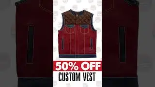 50% OFF Custom Vest Builder -Gear Up & Shop Now #danielsmart #biker #customvest #clubstylevest