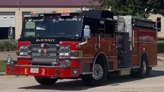 (Buells + Q + Airhorn) McKinney Fire Department Fire Station 2 Full House Response 10/8/25
