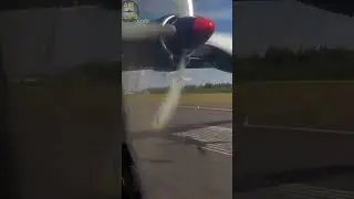 AMAZING SOUND!!! Two Ivchenko AI-20 Props of 4-Engined Antonov 12
