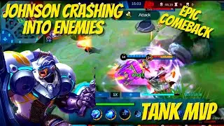 Play Johnson To Carry Random Teammates | Global Tank Gameplay | MLBB