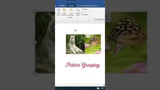 How to group 🔥 a two picture 🖼️ in MS Word? #shorts #youtubeshorts #picturegrouping