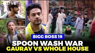 Bigg Boss 19 | Episode 59 | Gaurav Khanna Vs Whole house on spoon wash war | Bigg Boss | BB19
