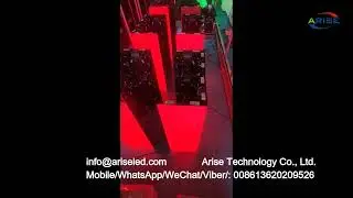 Full color 90 Degrees Right Angle Seamless LED display screens stage led video wall LED rental Displ