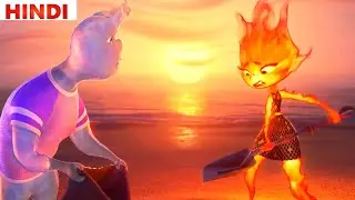 Elemental 2023 Explained in Hindi | New cartoon Movie Explained in Hindi