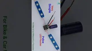 led flasher for bike & car / 12v relay projects  #ledflasher #diy #electronic #shorts