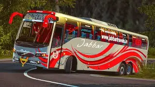 Luxury Indian Jabbar Volvo B9R Driving on Challenging Road | Euro Truck Simulator 2 | Ets2