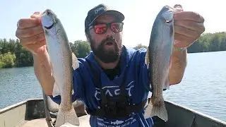 Fishing Crystal Clear Mine Lake Over 300ft Deep!