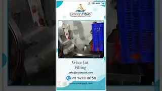 Ghee Jar cleaning - Filling - Capping - Induction Sealing - Labelling Line | Swanpack