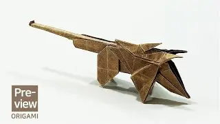 preview dragon weapon rifle gun origami