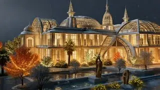 You'll Never Forget This Snow Palace Ambience| Cinematic Relaxation | AI Winter Mansion #relaxing