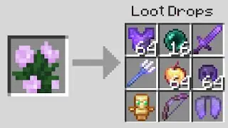 Minecraft UHC but all FLOWERS drop BLESSED items..