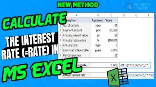 Interest Rate Formula in Excel | How to Calculate the Interest Rate =RATE in MS Excel