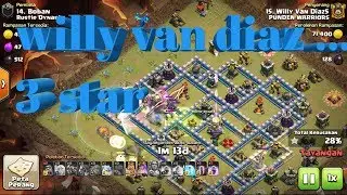 Wadidaouw willy van diaz attack war th 12 clasher indonesia 3 bintang..coc indonesia