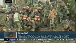 Ecuador: Rescue operations continue after landslide