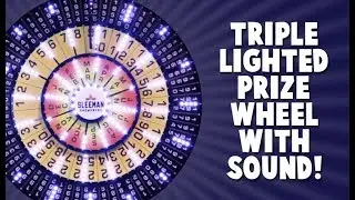 Triple Lighted Prize Wheel with Sound