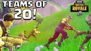 FORTNITE TEAMS OF 20 MAYHEM! LIMITED TIME MODE! Battle Royale