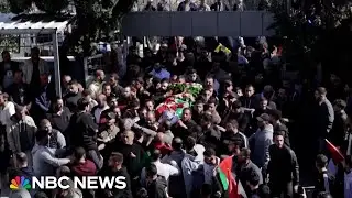 Funeral held for a 17-year-old Palestinian-American killed in West Bank