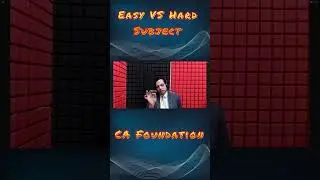 CA Foundation Easy vs Hard Subject | CA Foundation Dec 2023 #shorts