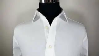 Super Fine White Solid Poplin Business Event Dress Shirt With French Cuffs