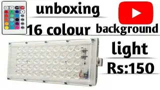 YouTube background light, LED light background,16 colour LED light,led light,LED background,#YouTube