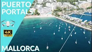 Puerto Portals Hafen und Strand Mallorca - DJI Mini Pro3