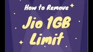 How to inccrease jio 1gb limit or use unlimited