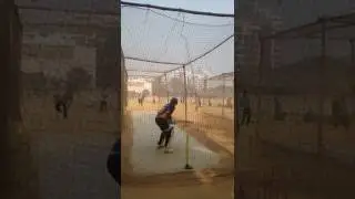 Rajib batting practice.