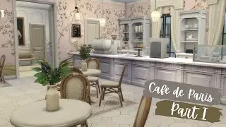 Cafe de Paris & Apartments | Sims 4 CC Speed Build