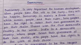 Essay on Democracy|| democracy essay in english