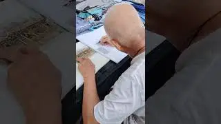 Artist at Chawrasta Market #penang