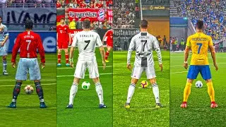Free Kicks CRISTIANO RONALDO From PES 2004 to 2025