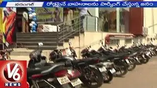 Warangal city people face problems with Traffic congestion (25-05-2015)
